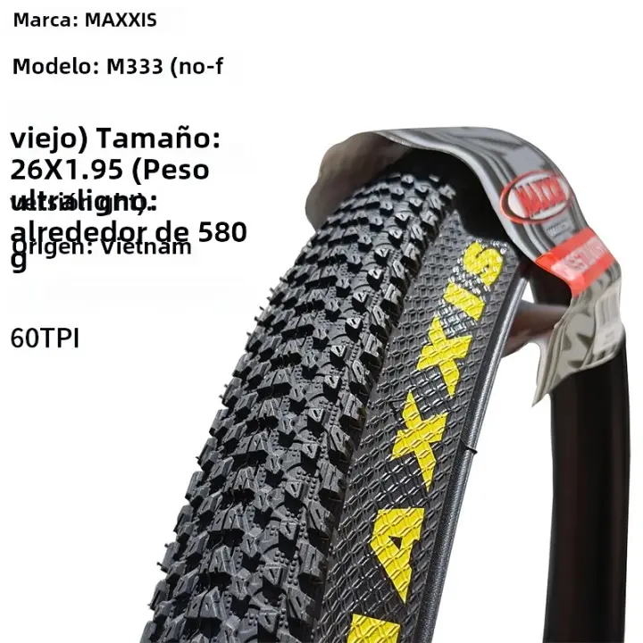 Pneumático De Bicicleta Maxxis M333 pace MTB 1PC Tamaño 26*1.95 26*2.1 27.5X1.95 27.5X2.1 29X2.1 Para Bicicleta De Montaña Con Cordón De Acero - 1