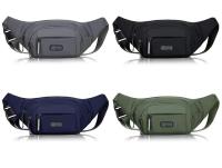 Nueva Bolso De Cintura De Lona Pura Para Hombres Deporte Al Aire Libre Correr Antiguo Ultra Delgado Invisible Con Cierre De Seguridad - details 1