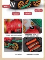 Juguete De Tren Para Bebés 3-5 Años Con Motor De Vapor Eléctrico Luz Y Sonido Camiones De Tren Regalo Para Niños - details 3