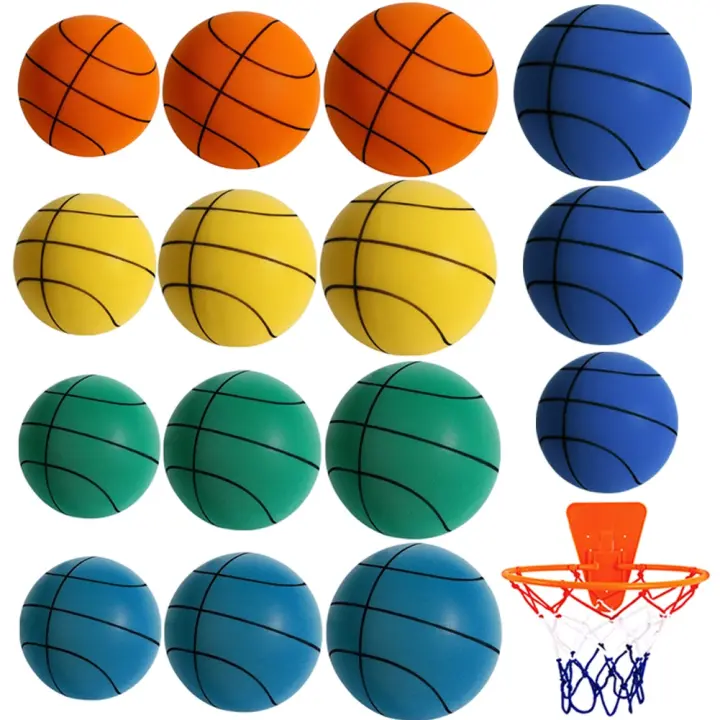 Baloncesto Silencioso Para Interior Bola De Espuma Suave 24cm Sin Número 5/7 Deporte Para Niños Y Adultos En Hogar - 1