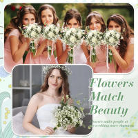 10pcs Flores Artificiales Gypsophila Para Decoración De Hogar Bodas Fiestas Arreglo Floral DIY Accesorios De Flores Blancas - details 4