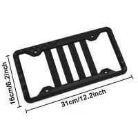 Marco De Placa De Automóvil Estrella De Cinco Puntos Impreso En Silicona Estándar De EE. UU. Pieza De Auto Mejor Vendida - details 1