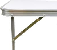 STARLEY-Mesa de Camping Plegable,Mesa plegable en Madera MDF y Acero para acampar,Picnic, jardín,playa,Largo 70 cm x Ancho 50 cm,Blanco,Negro - details 5