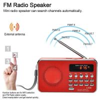 L-938 Mini Portable Digital FM Radio 3W Output Power / 1.5 Inch Display Screen / Support USB Drive - details 1