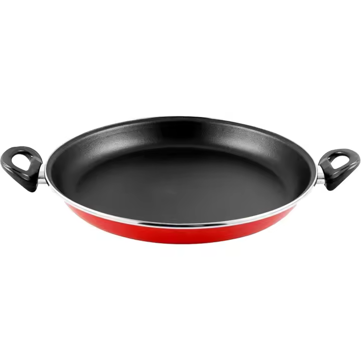 Magefesa PRAGA Paellera 30 cm – Acero Esmaltado Vitrificado, Apta para Inducción y Lavavajillas – Color Rojo Granate - 1
