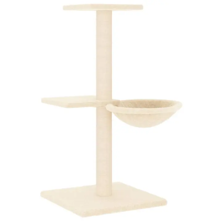 Rascador para Gatos con postes de ISAL Crema 72 cm - 1