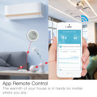 Sensor De Temperatura Y Humedad Moes Con Pantalla LCD Control Remoto ZigBee Hub Gateway Tuya Smart Para El Hogar Inteligente - details 10