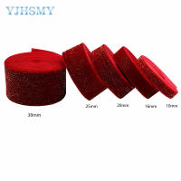 Cinta De Terciopelo Navidad Roja Para Año Nuevo Festival Cinta De Lazo Para Embalaje De Regalos Y Escena Del Festival 10/16/20/25/38mm Polyester - details 0