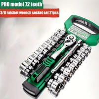 Juego De Llaves De Fijación Drive CR-V Métricas E Imperiales Con Llave De Liberación Rápida 72 Dientes pro Model 1/4''-3/8''-1/2'' - details 7