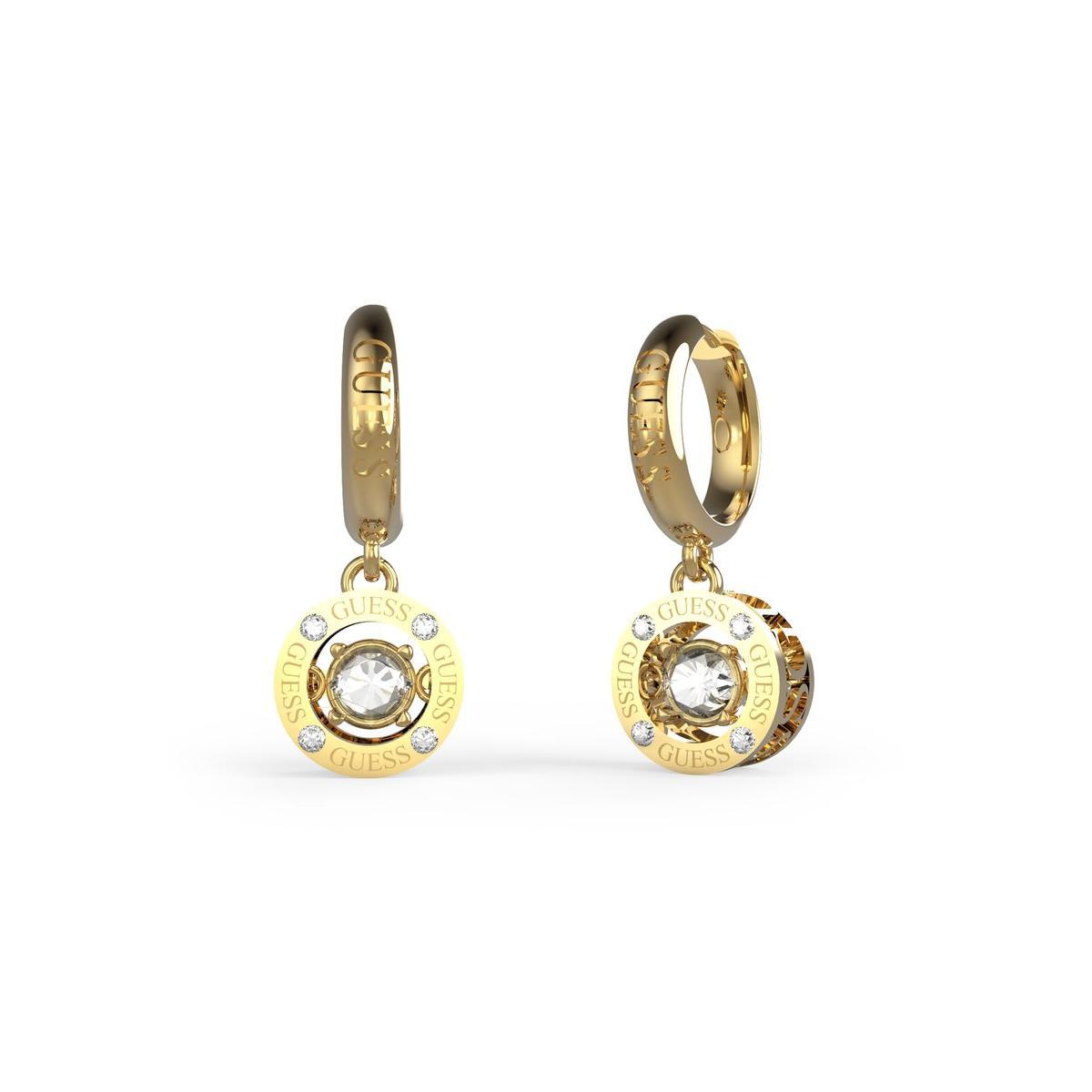 Guess Pendientes Mujer Solitaire De Acero Dorado