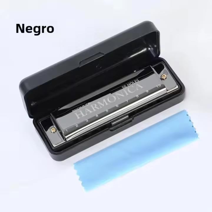 Harmonica Profesional Para Principiantes Con 10 Agujeros Y 20 Tonos En Color C Con Estuche Ideal Para Amantes De La Música Regalo De Navidad - 1