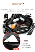 Bolso de mano de PU para mujer de moda, estilo europeo y americano, con costura, sencillo, de alta calidad, Grande. - details 2