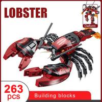 Bloques De Construcción Creativos De Crustáceos Oceanos Animales DIY Caballito De Mar Calamar Ballena Juguete Submarino Para Niños Niñas Educativo - details 5