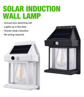 Lámpara De Pared Solar De Tungsteno Nuevo Con Tres Modos Para Exterior Villa Jardín Courtyard Impermeable Decoración Inducción Lámpara Nocturna Pequeña - details 0