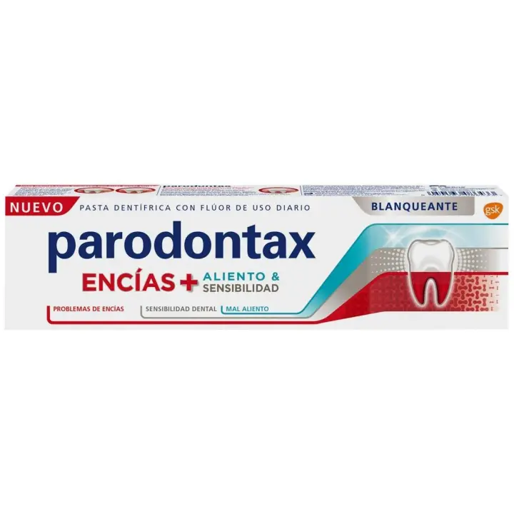 Parodontax Encías + Aliento & Sensibilidad Blanqueante 75Ml - 1