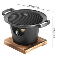Estufa De Alcohol Japonesa Portátil Para Barbacoa Mini Estufa De Barbacoa Hibachi Para Camping Y Picnic Material De Aluminio Color Como En La Imagen - details 1