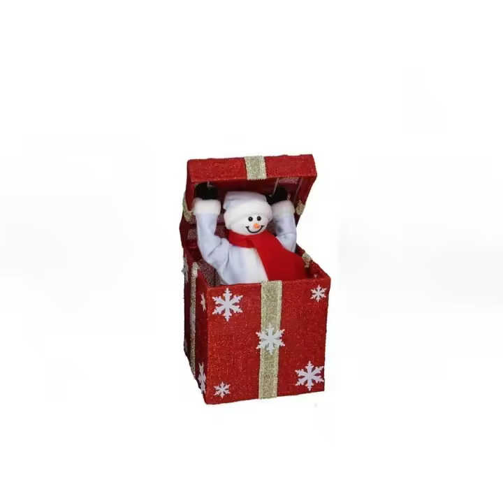 Gerimport Figura Navidad saliendo de caja con luz 50 cm modelo a elegir - 1