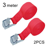 2pcs Cinturones De Atado De 3 Metros Con Hebilla Para Auto Motocicleta Bicicleta Y Camión Cinta De Fijación Para Equipaje Y Carga En Color Azul Rojo Negro Verde Y Naranja - details 10