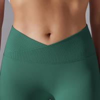 Leggings De Yoga Para Mujer Cintura Alta Levantamiento De Caderas Gimnasio Sin Costuras Pantalones De Deporte Fitness Running - details 52
