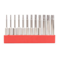 Juego De 12 Piezas De Cabezas De Tornillo Torx Durables Electroplacados Con Agujeros Hexagonales T5-T40 Herramienta De Desarmado Profesional - details 5