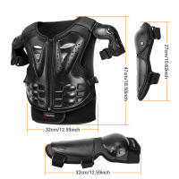 Chaleco De Armadura Para Motocicleta Protección Motocross Chaqueta De Armadura Protectora Con Protetores De Rodillas Para Niños - details 12