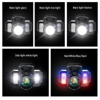 Linterna Frontal LED Recargable Con Sensor De Movimiento Para Camping Y Pesca Luz De Banda Potente Impermeable 3 Modos De Iluminación 5 Estilos - details 9