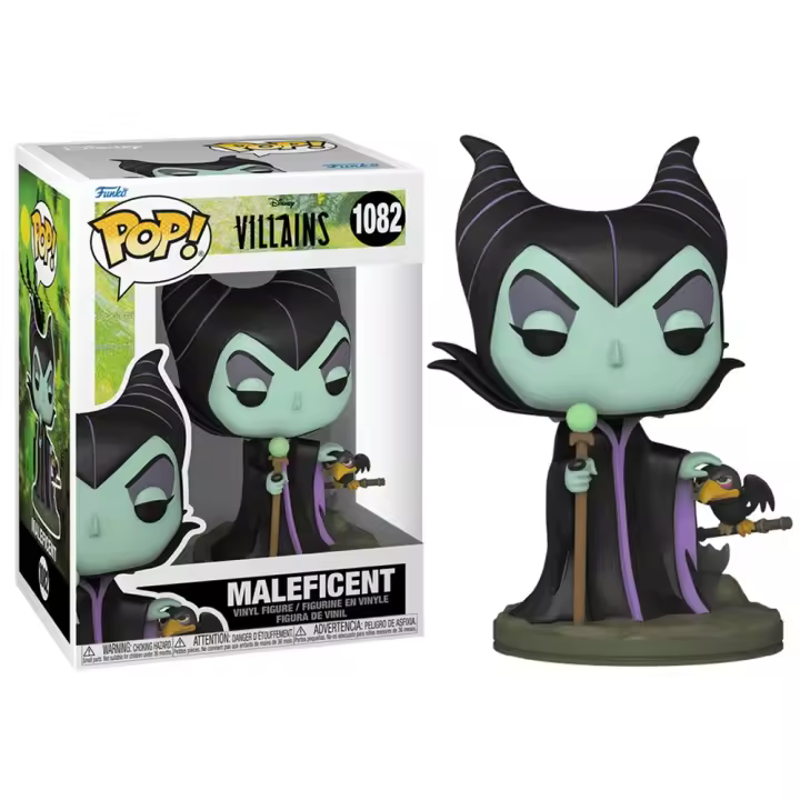 FUNKO POP! VILLANOS DISNEY – MALÉFICA CON CUERVO, 57352, Nº1092, PRODUCTO CON LICENCIA OFICIAL - 1