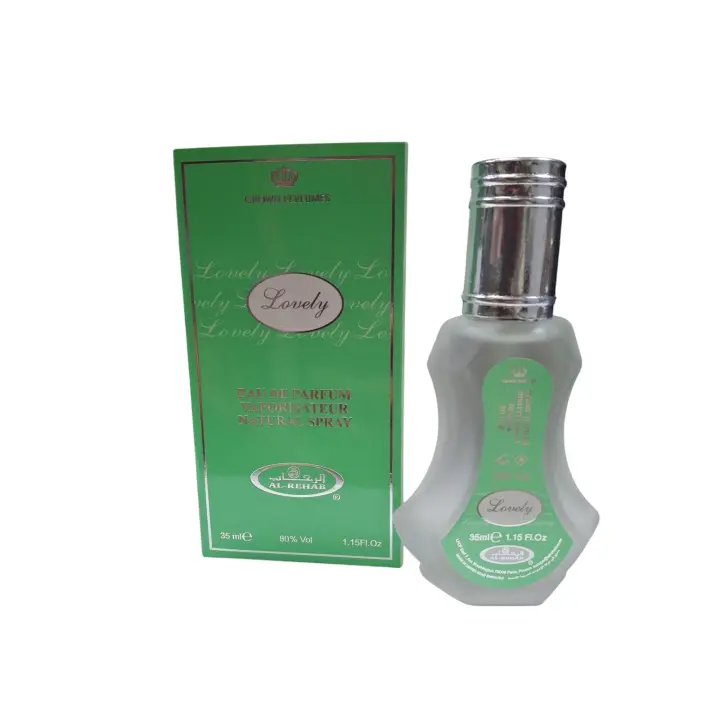 Perfume árabe de mujer Lovely  Al-Rehab 35ml,Fragancia femenina oriental fresca, ligera, duradera ,Tamaño bolso NOVEDAD - 1