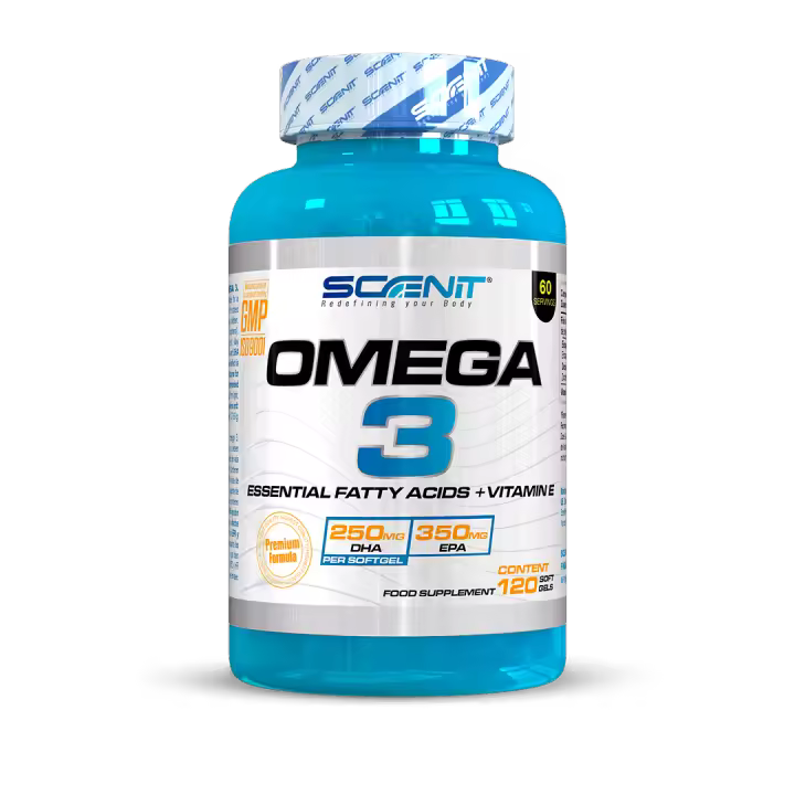 Omega 3 + Vitamina E - Aceite de Pescado - 2000 mg - 700 mg EPA, 500 mg DHA - 120 cápsulas de gel (perlas) - Contribuye a la salud cerebral, cardíaca y ocular - Fuente de ácidos grasos esenciales - 1