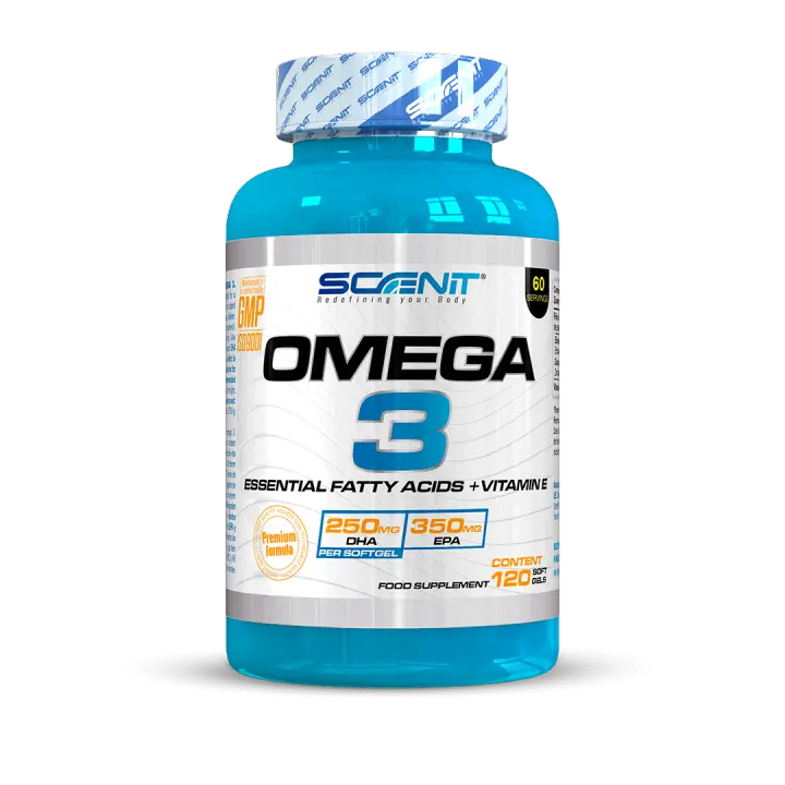 Omega 3 + Vitamina E - Aceite de Pescado - 2000 mg - 700 mg EPA, 500 mg DHA - 120 cápsulas de gel (perlas) - Contribuye a la salud cerebral, cardíaca y ocular - Fuente de ácidos grasos esenciales - 1