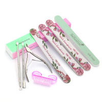 Set De Manicura 10 Piezas Incluye Cuticle Pusher Clippers Archos De Uñas Linterna De Uñas Herramienta De Lijado Y Limpieza Para Cuidado De Uñas - details 7