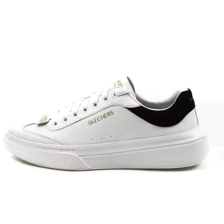 Skechers mod. 232858 zapato sport para hombre en piel natural, cordones - 1