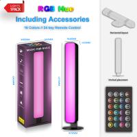 Luz De Ambiente LED RGB Controlada Por Voz Para Coche Multifuncional Con Control Remoto Inteligente Cambio De Color Decoración De Escritorio Negro Contemporáneo - details 0