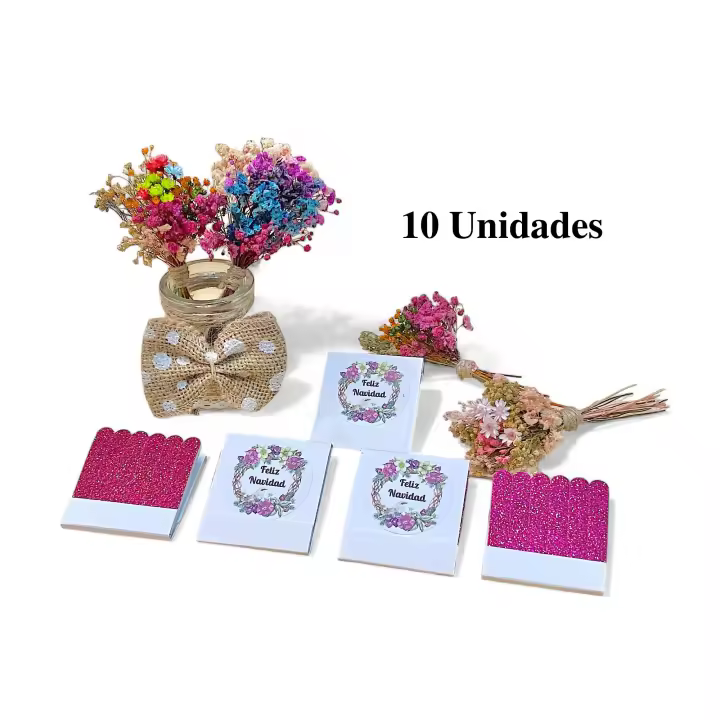 Regalos navidad 10/25 unidades estuche de limas de uñas para el bolso con mensaje Feliz Navidad regalos para la familia amigas tiendas peluquerias comercios negocios regalos de empresa detalles originales de Navidad - 1