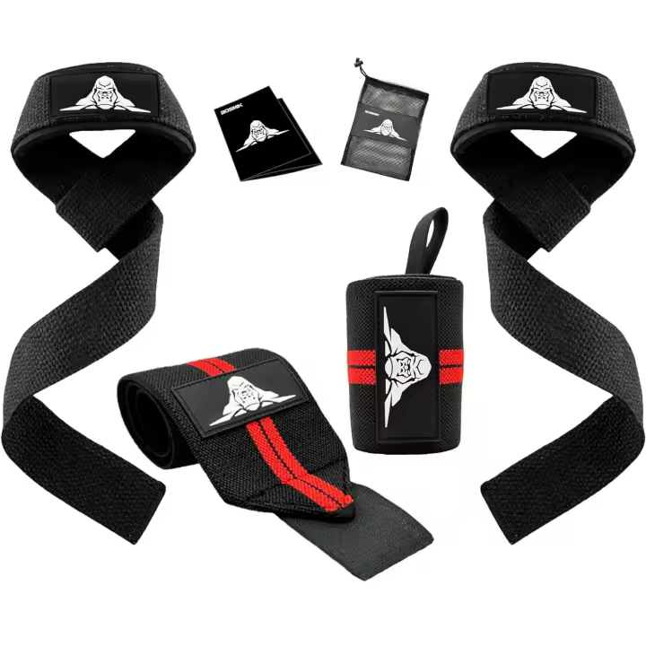 Bosmik Straps Gym - Muñequeras Gym - Set Correas Levantamiento de Pesas Muñequeras Crossfit - Powerlifting Straps - Regalo Gym - Hombres y Mujeres - 1