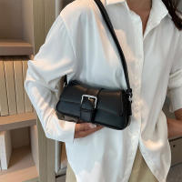 Bolso Bandolera De Cuero Sólido Para Mujer Estilo Lujo Diseñador Bolso De Hombro Underarm Moda 2024 Bolsos Y Monederos Para Dama - details 4