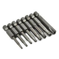 Kit De Puntas De Destornillador Torx 5 Puntos 8 Piezas 50mm Con Agujero Central Herramientas Eléctricas Y Manuales 1/4" Hex Shanks - details 4