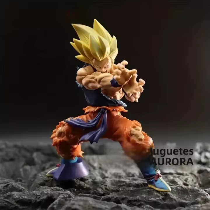 Figura De Acción Dragon Ball Z Son Goku Kamehameha 16cm PVC Colección De Modelos Juguetes Para Regalos De Navidad - 1