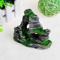 Adorno De Tanque De Acuario De Resina Con Mosaico De Hierba Artificial Cueva Para Decoración De Pared Y Sala De Estar - details 3