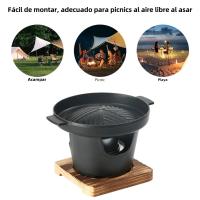 Mini Estufa De Barbacoa Desmontable Japonesa Con Grill Antideslizante Para Asar Carne Herramienta De Picnic Y Camping - details 8