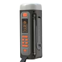Radio De Emergencia Con Bluetooth AM/FM/SW Bocina Carga USB C Solar Manivela Portátil Para Supervivencia Al Aire Libre Color Gris - details 5