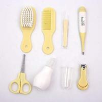 8 piezas Kit de aseo para bebés, kit profesional de cortaúñas para bebés, no tóxico sin BPA, kits de aseo para bebés para viajes y hogar (amarillo) - details 4