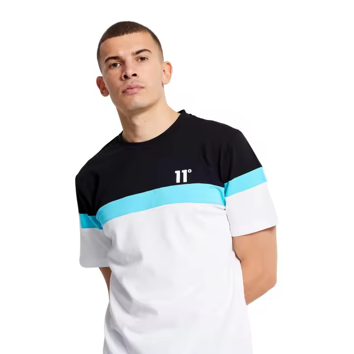 Camiseta 11 Degrees Blanca Triple Panel T-Shirt - 1