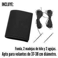 Banner - Funda para volante con Agujas e hilo negro