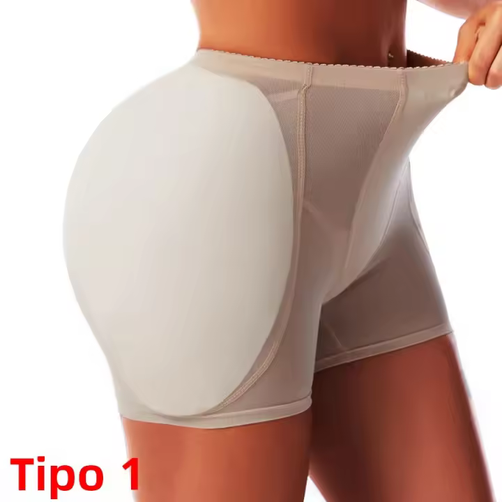 Pantalones De Control Con Esponja Gruesa Y Levantador De Glúteos Sujetador De Cintura Levantador De Caderas Aumentador De Glúteos Falsas Caderas Modeladoras Para Mujer - 1