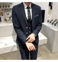 Traje De Moda Para Hombre 2025 (Blazer+Chaleco+Pantalones) Estilo Artístico Casuero Elegante Talla M-5XL Adecuado Para Bodas Y Trabajo - details 26