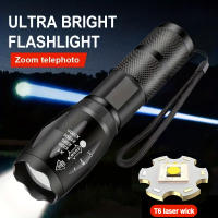 Linterna LED De Alta Potencia Con Luz Fuerte Luz De Camping Controlada Por Batería Aleación De Aluminio Zoom 5 Modos Lanternas De Pesca - details 0