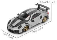 Modelo De Coche De Simulación Bburago 1:43 Porsche 911 GT2 RS Y Lamborghini Revuelto En Aleación Regalo Para Coleccionistas Y Niños Mayor De 7 Años - details 1