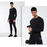 Camiseta De Compresión Para Hombre Manga Larga Secado Rápido Deporte Entrenamiento Correr Fitness Gimnasio Ropa Deportiva - details 2