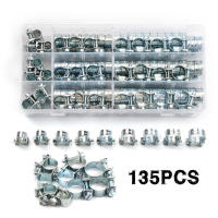 Kit De Tornillos De Tubo Doble Oreja 8-18mm Para Combustible Y Agua Herramienta De Jardín Y Plomería Material Acero Galvanizado - details 1